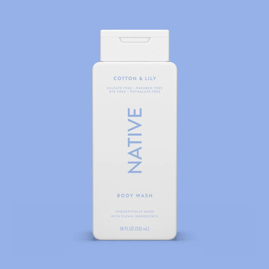 Native Cotton & Lily Body Wash 18Oz