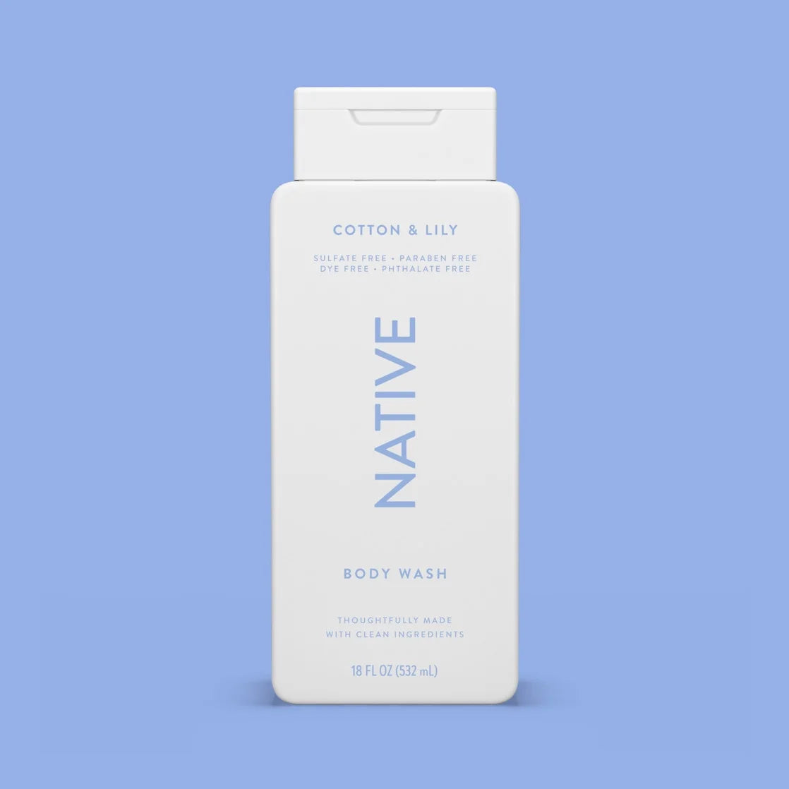 Native Cotton & Lily Body Wash 18Oz
