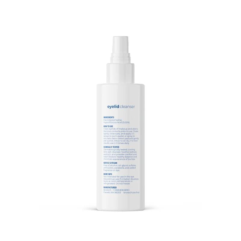 Eyelid Cleanser, Clinically Tested Hypochlorous Acid, 2 Fl Oz