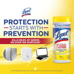 Lysol® Disinfectant Wipes, Multi-Surface Antibacterial Cleaning Wipes, for Disinfecting and Cleaning, Lemon and Lime Blossom, 35 Count