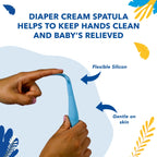 Triple Paste Diaper Rash Cream, 8Oz + Spatula Bundle - Zinc Oxide Ointment and Diaper Cream Spatula