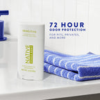 Native Deodorant, Aluminum Free, Aloe & Green Tea Sensitive Whole Body Deodorant 2.4 Oz