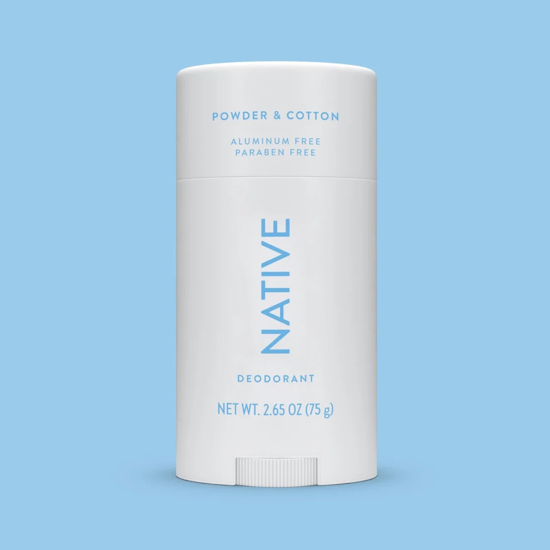 Native Deodorant, Aluminum Free, Powder & Cotton, for Women and Men, 2.65 Oz