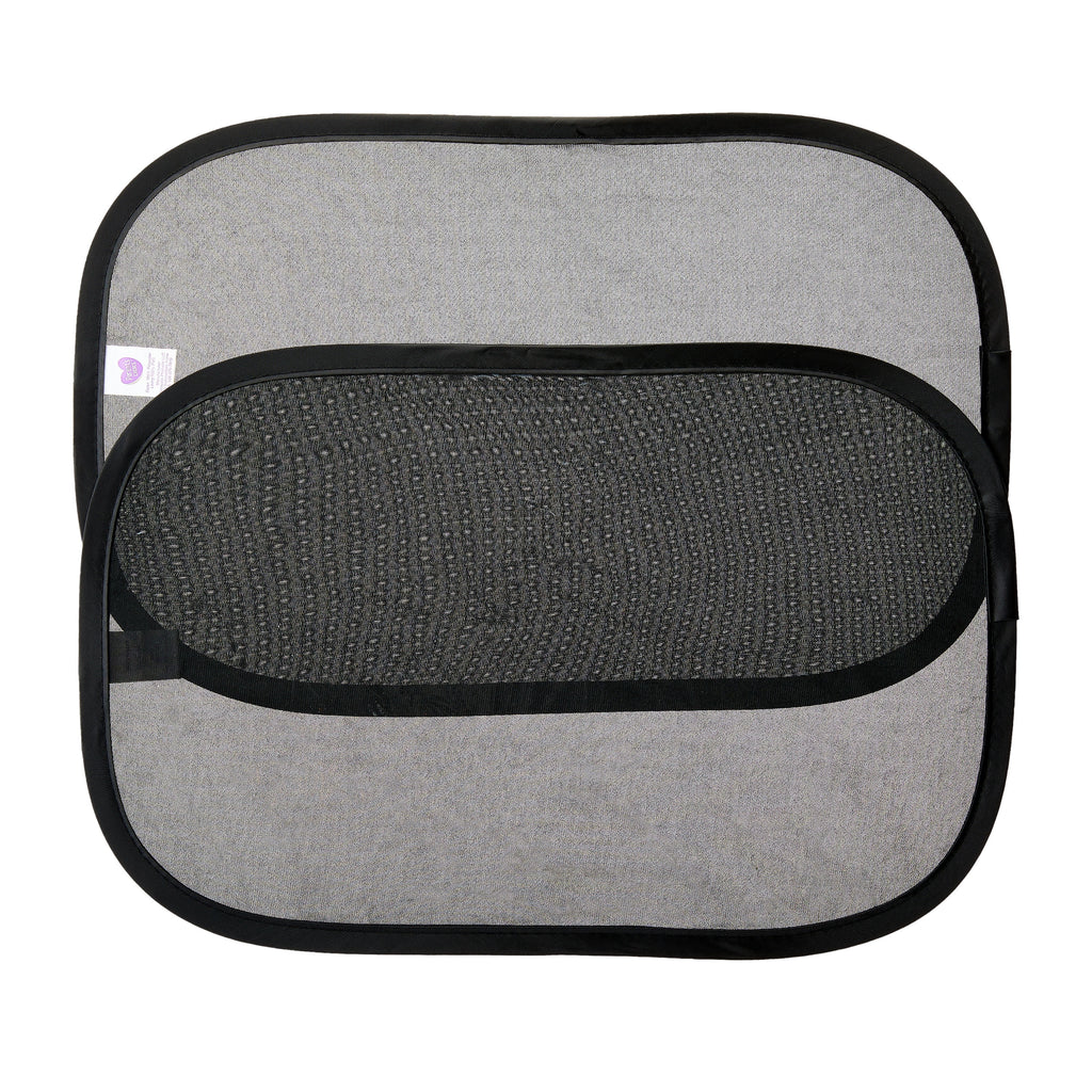 Parent'S Choice Baby Car Window Cling Shades, UPF 50+, Universal Fit, Blocks Heat&Uv, 2 Pack, Black