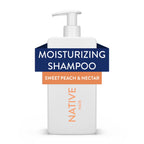 Native Moisturizing Shampoo, Sweet Peach & Nectar, Sulfate & Paraben Free, 16.5 Oz