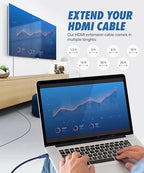 4K HDMI Cable for TV, Male to Female Extension HDMI Cord for Computer, Laptop, M