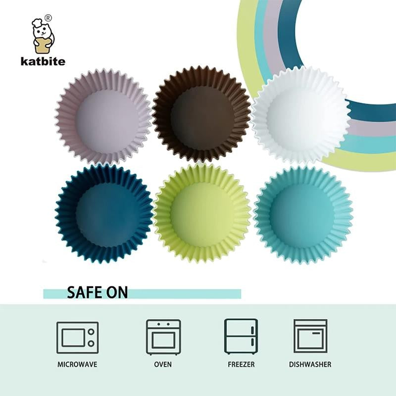 24 PCS Multi-Color Silicone Cupcake Baking Cups Cupcake Liners