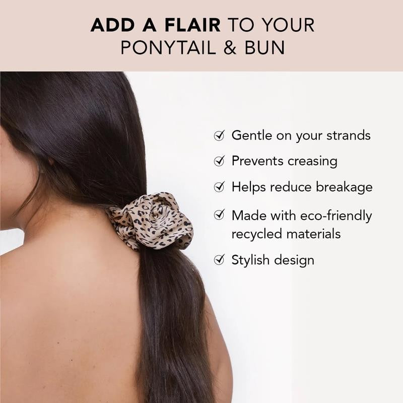 Brunch Scrunchie Hair Tie, Multicolor Leopard, 1 Ct