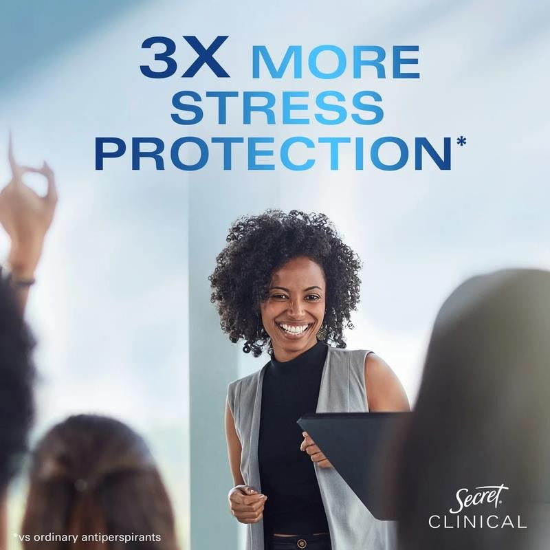 Clinical Invisible Solid Antiperspirant and Deodorant for Women, Stress Response
