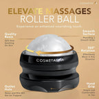Body Massage Oil with Citrus and Coconut Oils, Includes Massage Roller Ball, 8.8