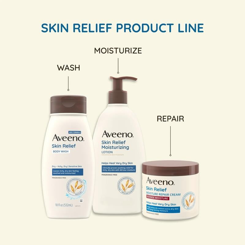 Skin Relief Body Wash + Coconut Scent, Dry Skin, 18 Fl. Oz