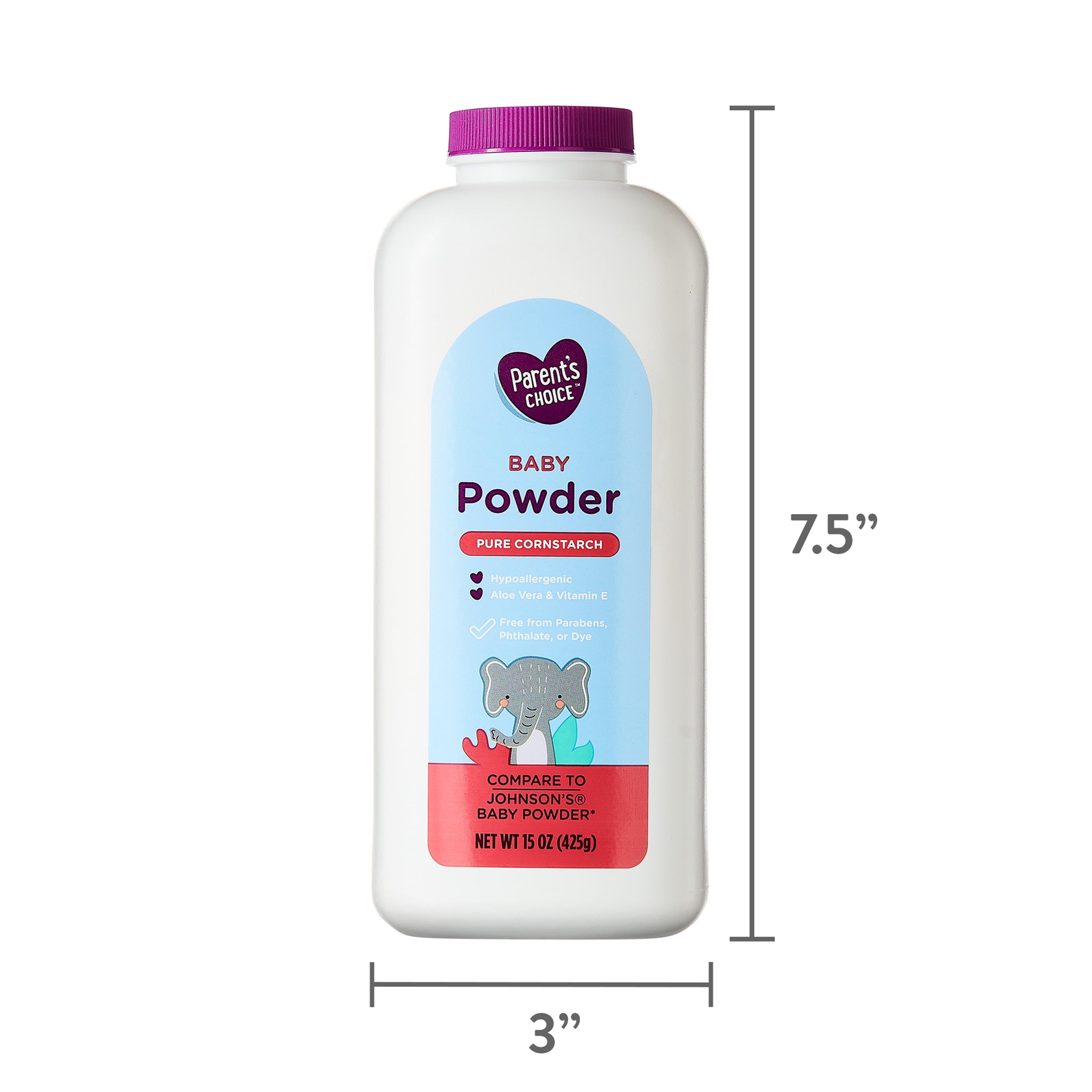 Parent'S Choice Baby Powder with Pure Cornstarch, 15 Oz