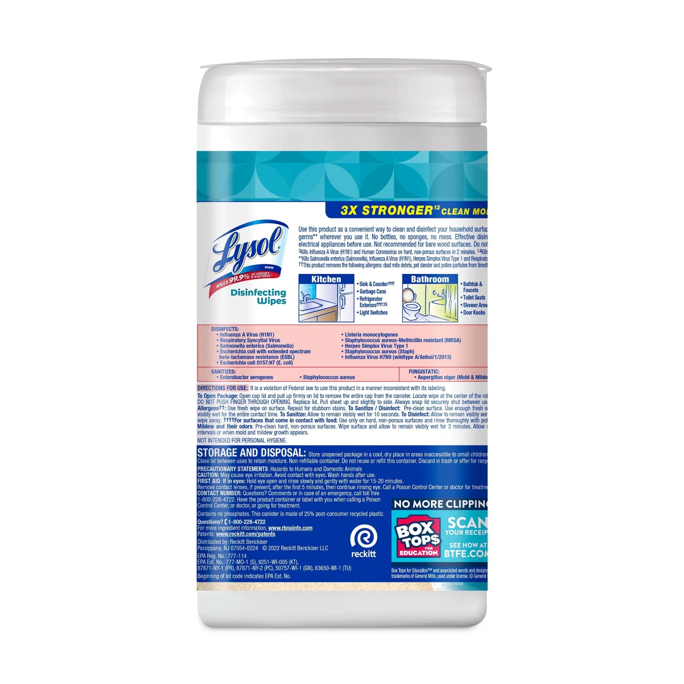 Lysol® Disinfectant Wipes, Multi-Surface Antibacterial Cleaning Wipes, for Disinfecting and Cleaning, Coconut & Sea Minerals, 80 Count