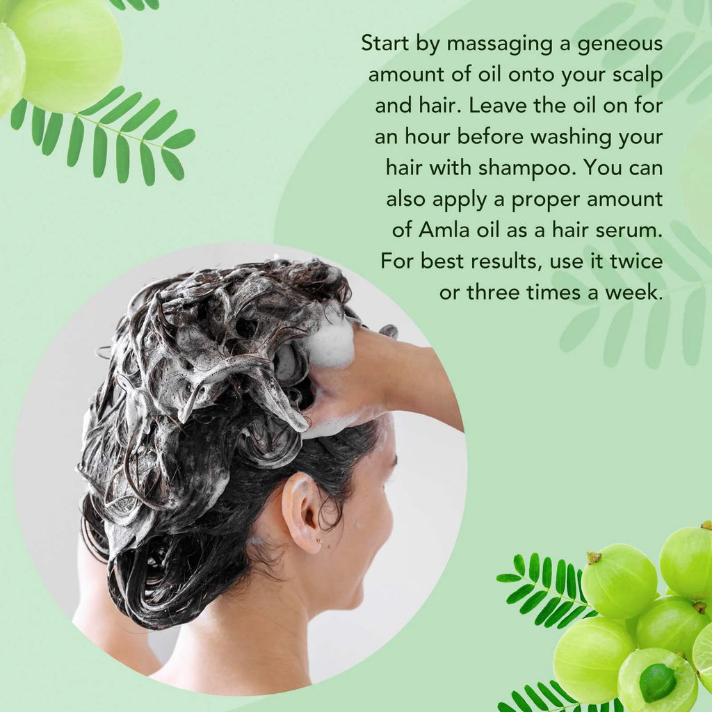 Amla Oil for Hair Care, Hair Oiling, Scalp Massage & Skin Care, Moisturizing & Nourishing, 100% Pure & Natural, Cold Pressed, Cruelty Free, 2.02 Fl Oz