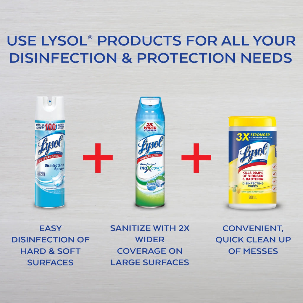 Lysol Disinfecting Wipes, 2 Lemon Lime & 1 Mango Hibiscus, 105Ct(3X35Ct), Brand New Day, Tested & Proven to Kill COVID-19 Virus