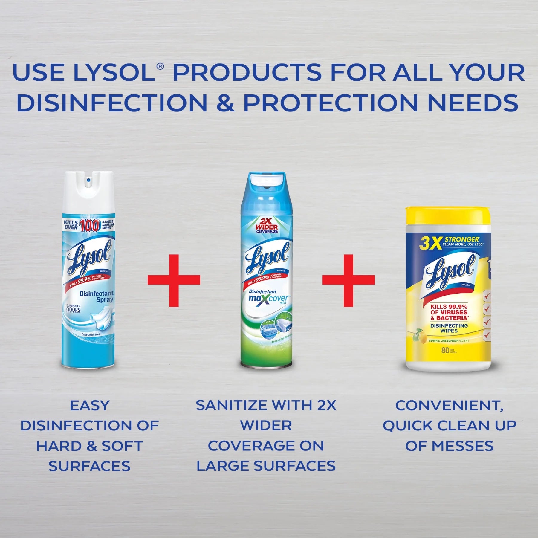 Lysol Disinfecting Wipes, 2 Lemon Lime & 1 Mango Hibiscus, 105Ct(3X35Ct), Brand New Day, Tested & Proven to Kill COVID-19 Virus