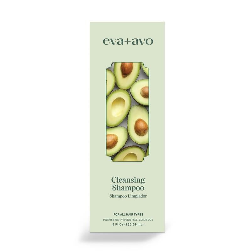 Eva+Avo Sulfate Free Shampoo with Avocado Oil, Adults, All Hair Types, 8 Fl Oz