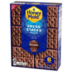 Fresh Stacks Chocolate Graham Crackers, Travel Snacks, 12.2 Oz (6 Multi Snack Pa