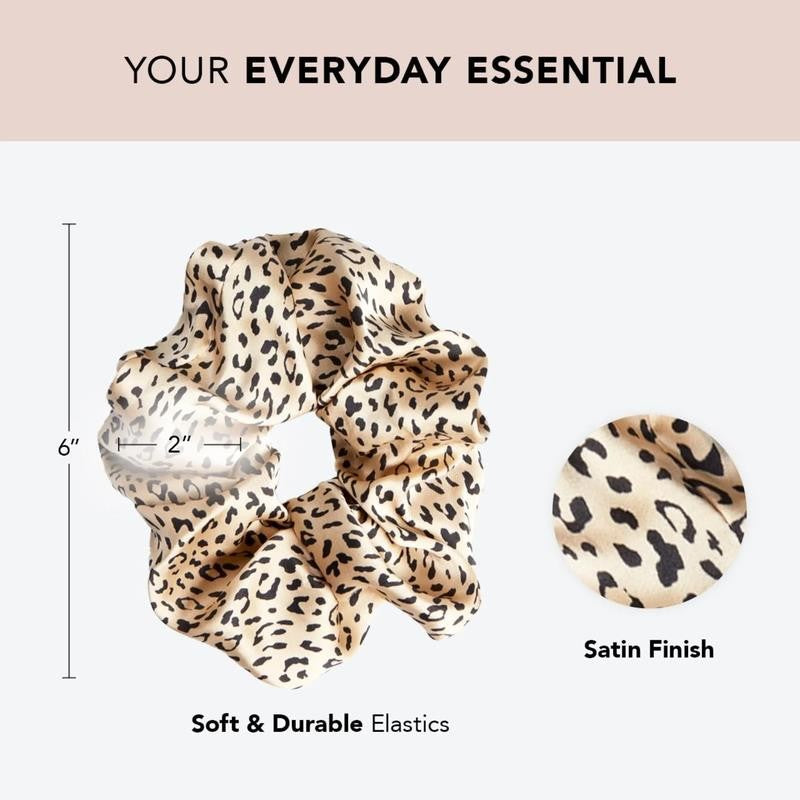 Brunch Scrunchie Hair Tie, Multicolor Leopard, 1 Ct