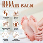 Aliver Cracked Heel Repair Balm, Balm for Rough Heels, for Dry Skin & Cracked Feet Hydration,(Coconut)2.46Oz