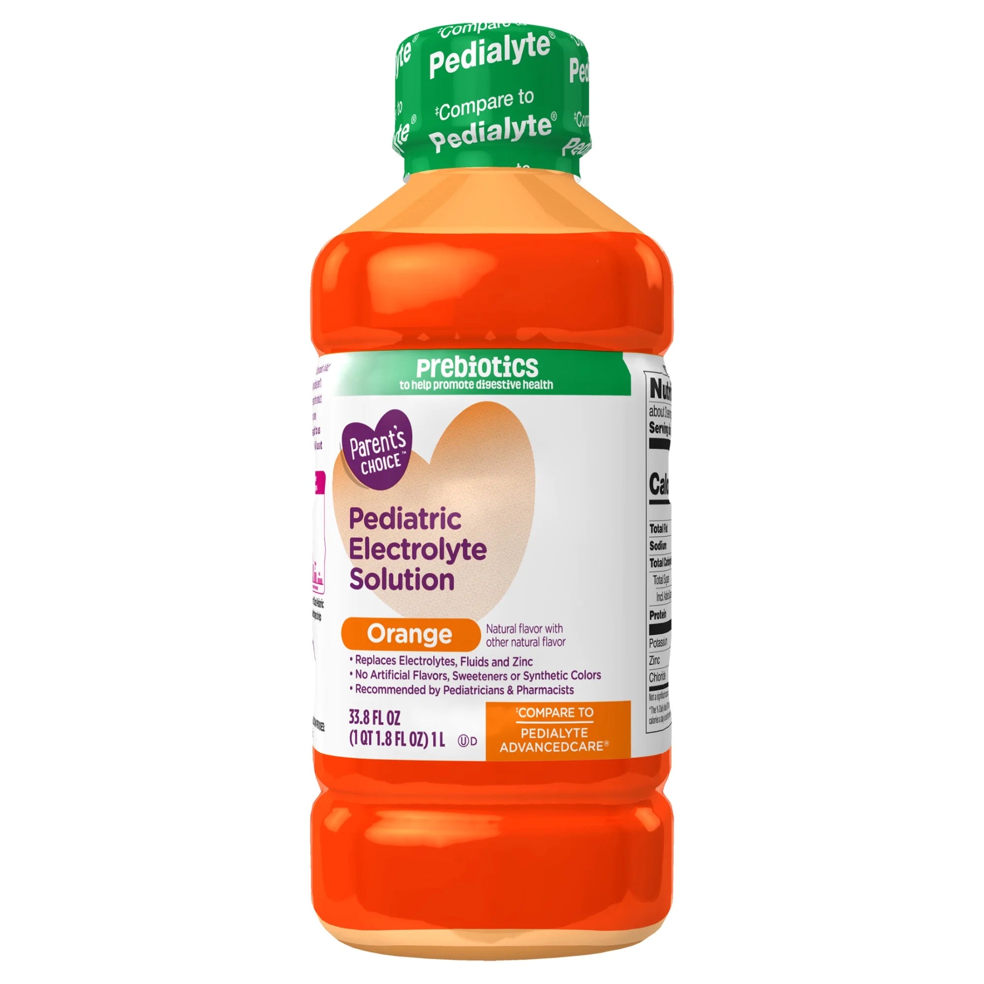 Parent'S Choice Advantage Care Electrolyte Solution, Orange, Dye-Free, 1 Liter