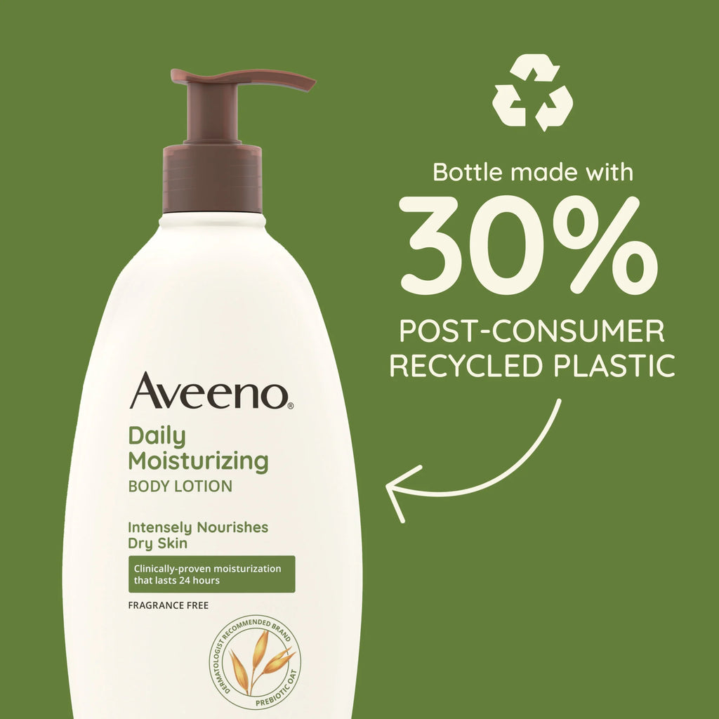 Daily Moisturizing Body Lotion with Oat for Dry Skin, 12 Fl Oz