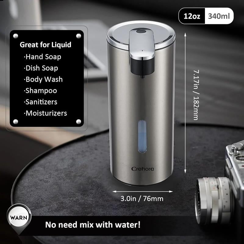 Automatic Soap Dispenser, Touchless Hand Free Soap Dispenser Bathroom, 3 Adjusta