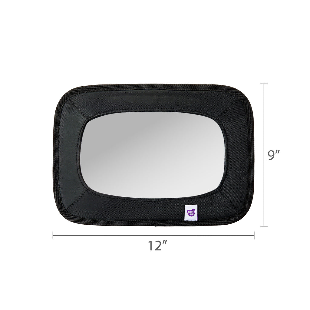 Parent'S Choice'S Wide View Baby Car Mirror, Crash-Tested, Black, Unisex, for Child