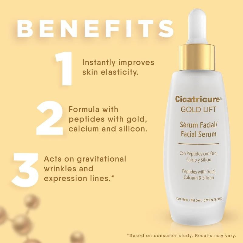 Gold Lift Facial Serum with Lifting Effect, anti Aging Skin Care, Hydrating, 0.9