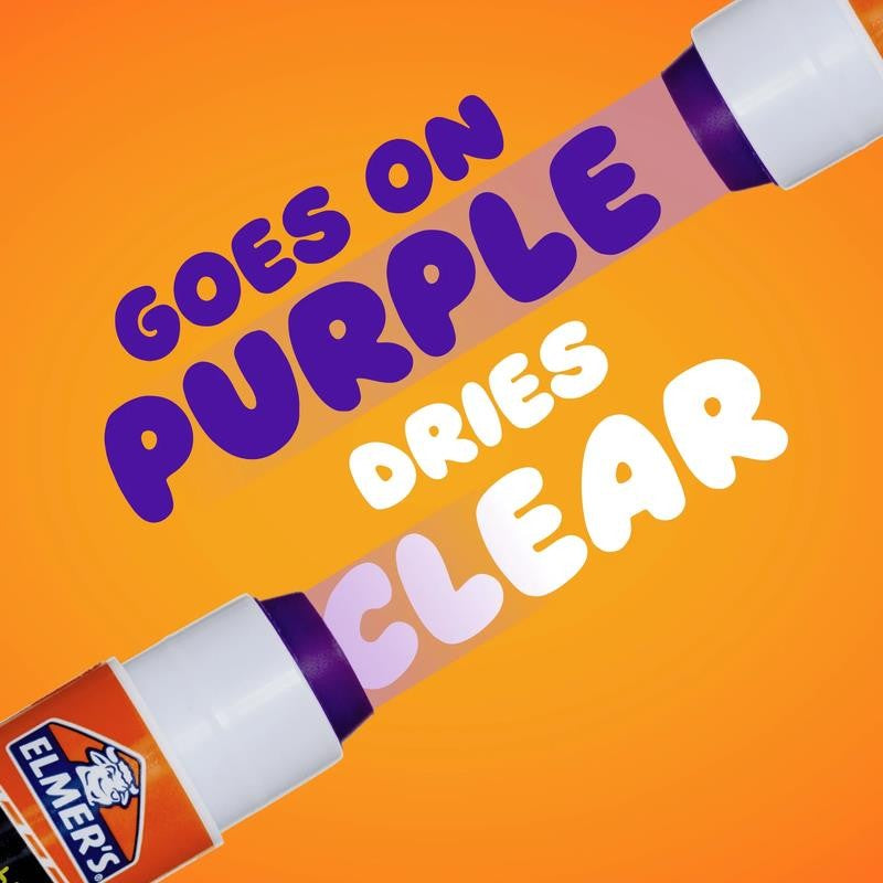 Disappearing Purple Washable School Glue Sticks, 6 Gram, 12 Count