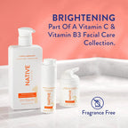 Native Facial Moisturizer with Vitamin C and Niacinamide, Brightening, SPF 30, 1.7 Oz