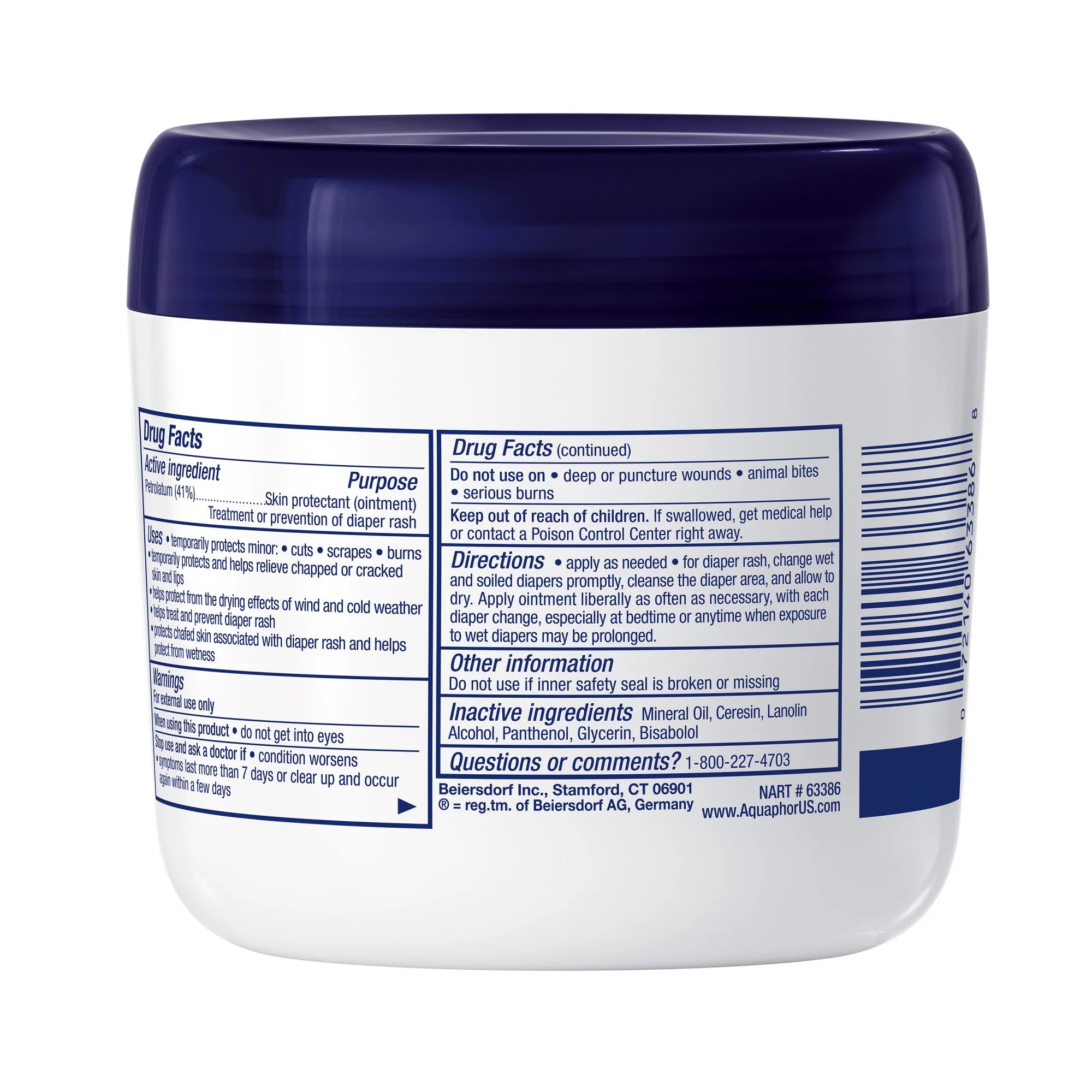 Aquaphor Baby Healing Ointment for Teething, Drool and Diaper Rash, Hypoallergenic, 14 Oz