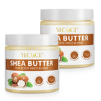 100% Pure & Natural Shea Butter Raw - 2 Pack Skin Moisturiser -Enriched with Nourishing Vitamins,Long-Lasting Hydration for Dry Skin,7.8 Oz