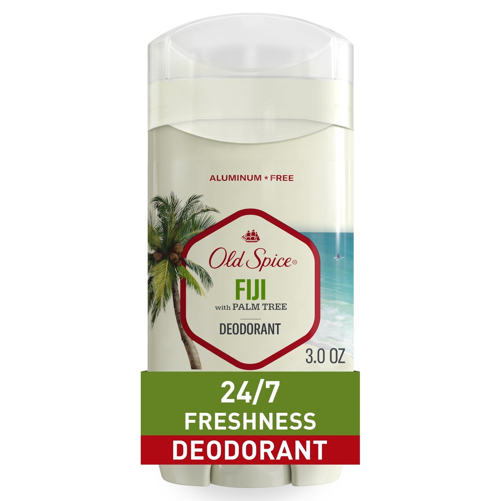 Deodorant for Men, Aluminum Free, Invisible Solid Deodorant Stick, Fiji, 3 Oz