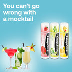 Chapstick Mocktail Flavored Lip Balm Tubes, Strawberry Daiquiri, Mojito, and Pina Colada, 0.15 Oz X 3 Sticks