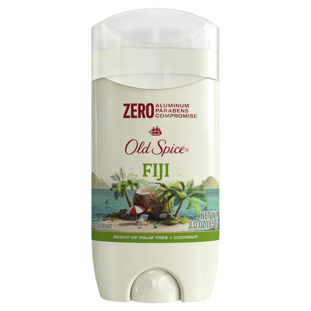 Deodorant for Men, Aluminum Free, Invisible Solid Deodorant Stick, Fiji, 3 Oz
