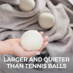 Dryer Balls, Wool Ball Reusable for over 400 Loads, 3 Pack, Natural Fabric Softe