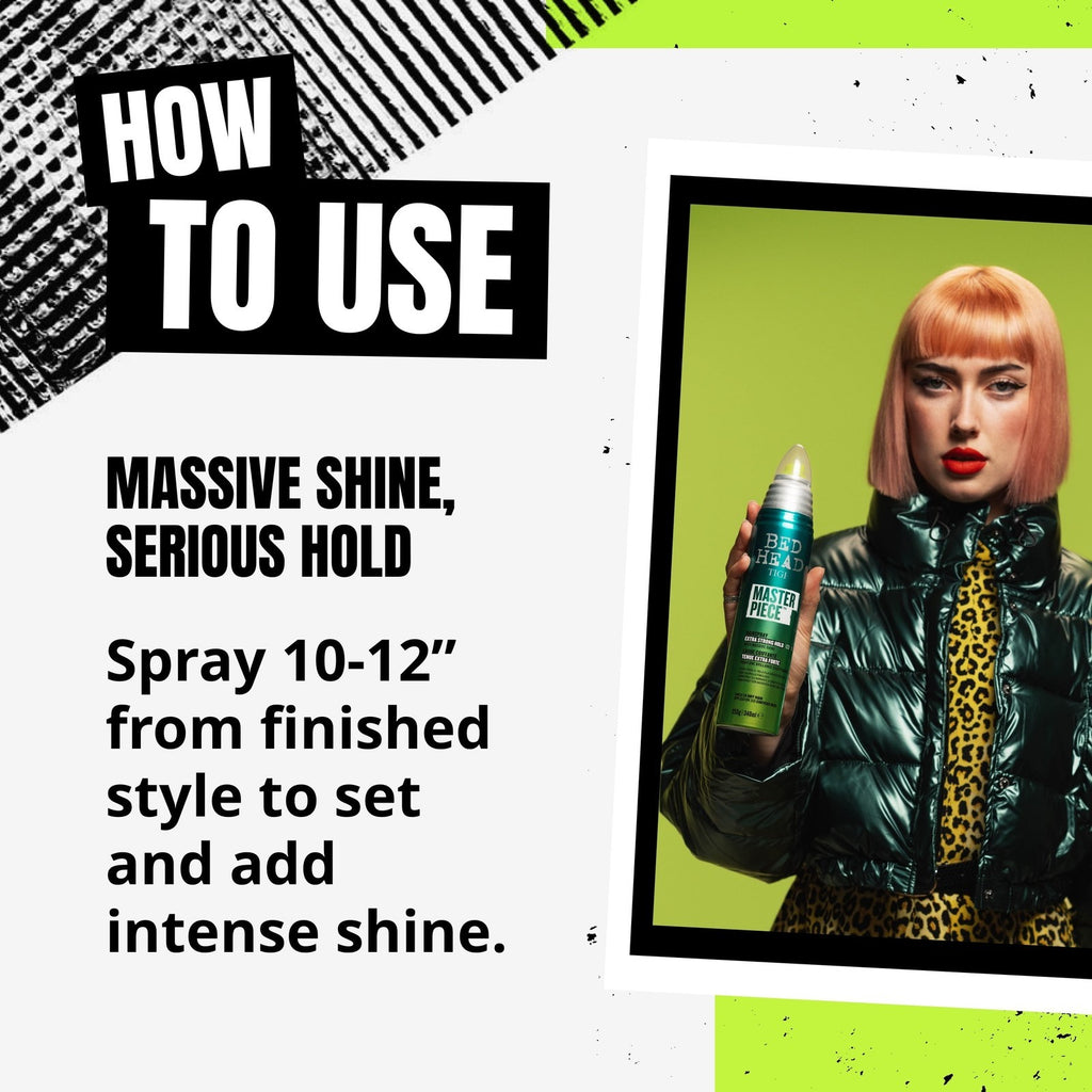 Bed Head by Masterpiece Shiny Hairspray with Strong Hold 10.3 Oz