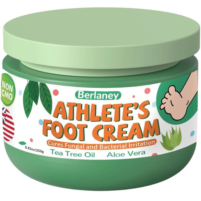 Athletes Foot Treatment Extra Strength - 8.82Oz Foot Cream with Tea Tree Oil & A