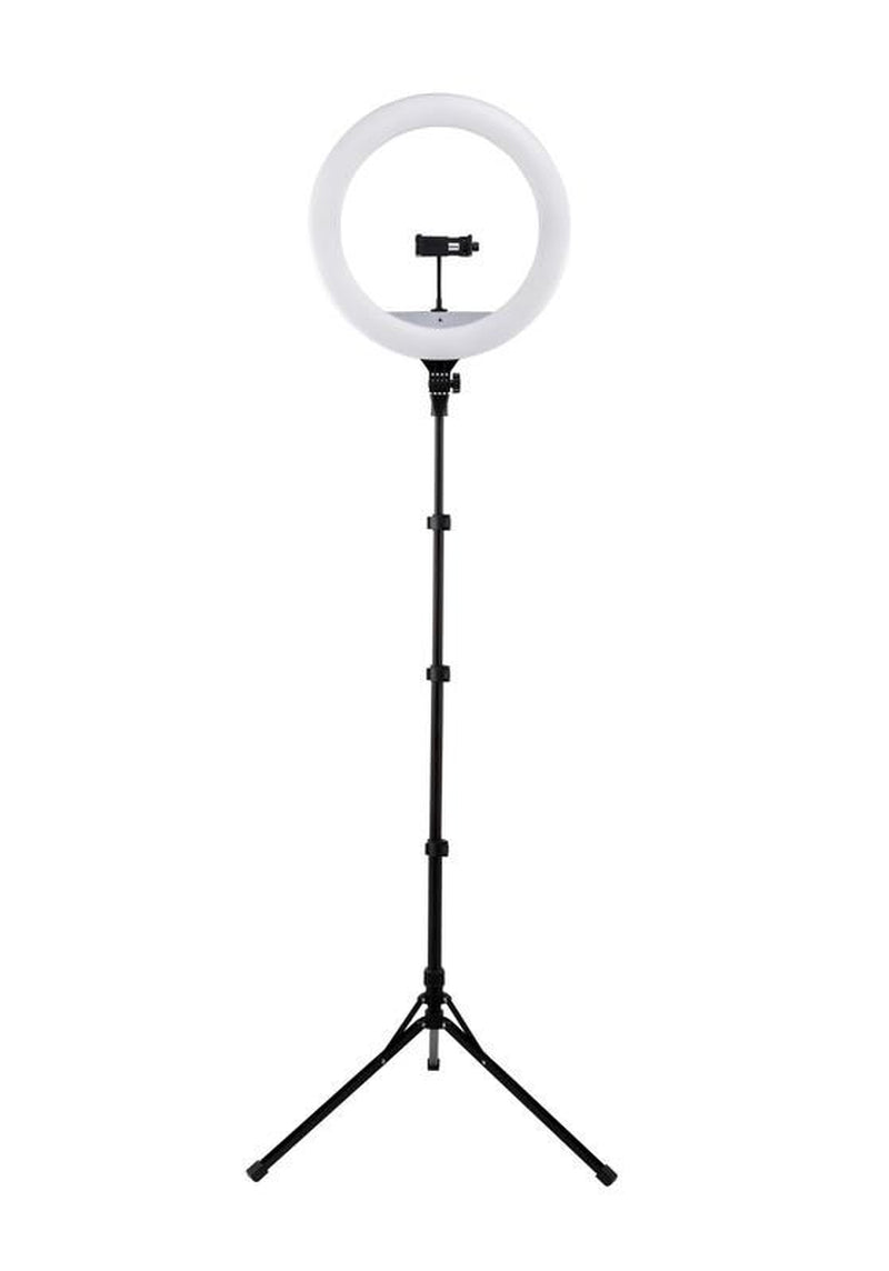 18-Inch LED Ring Light, Adjustable 63-Inch Tripod Stand, with Phone Stand and Wi