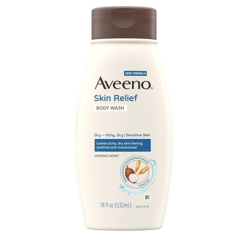 Skin Relief Body Wash + Coconut Scent, Dry Skin, 18 Fl. Oz