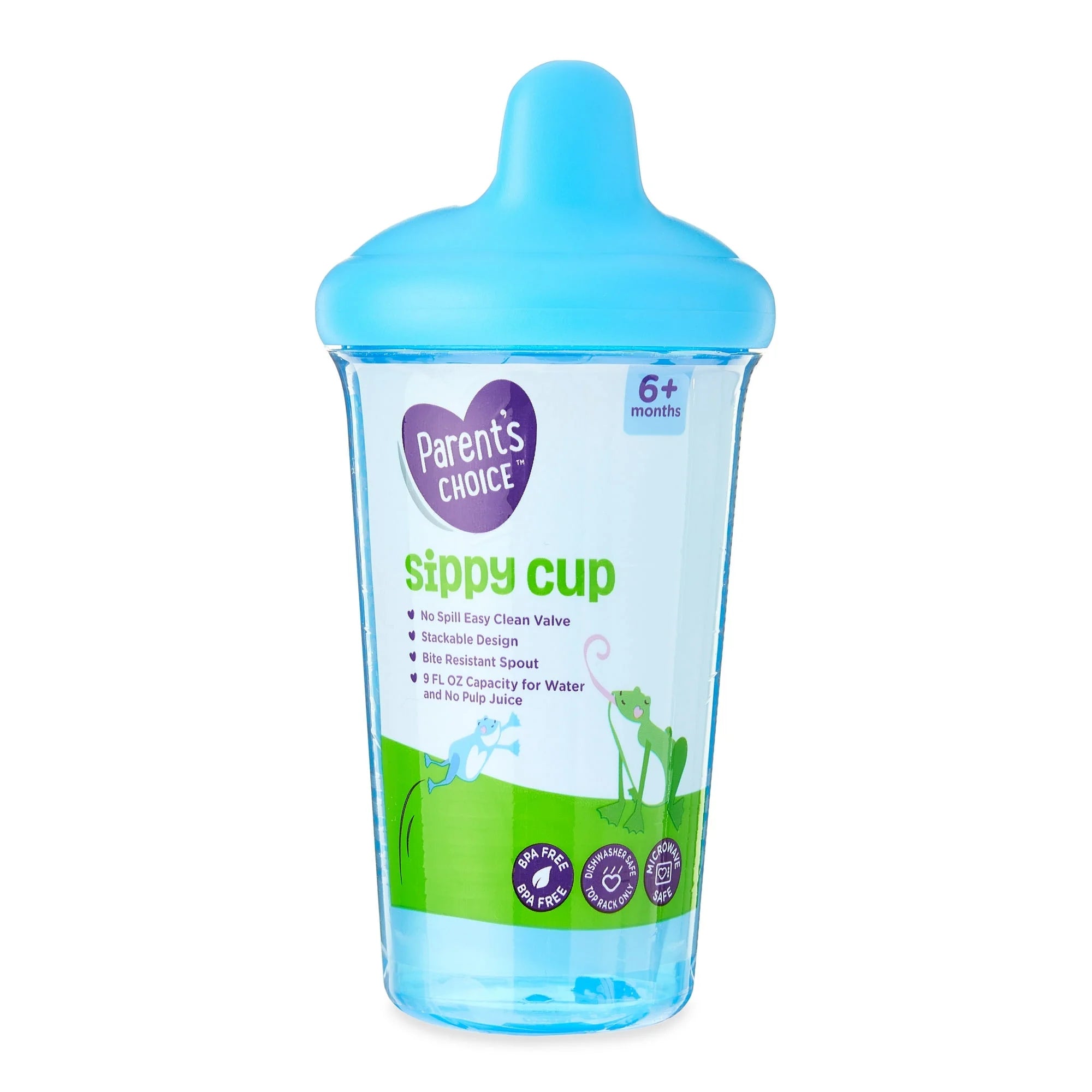 Parent'S Choice Hard Spout Sippy Cup, 9 Fl Oz, 6 Months+, Blue Color