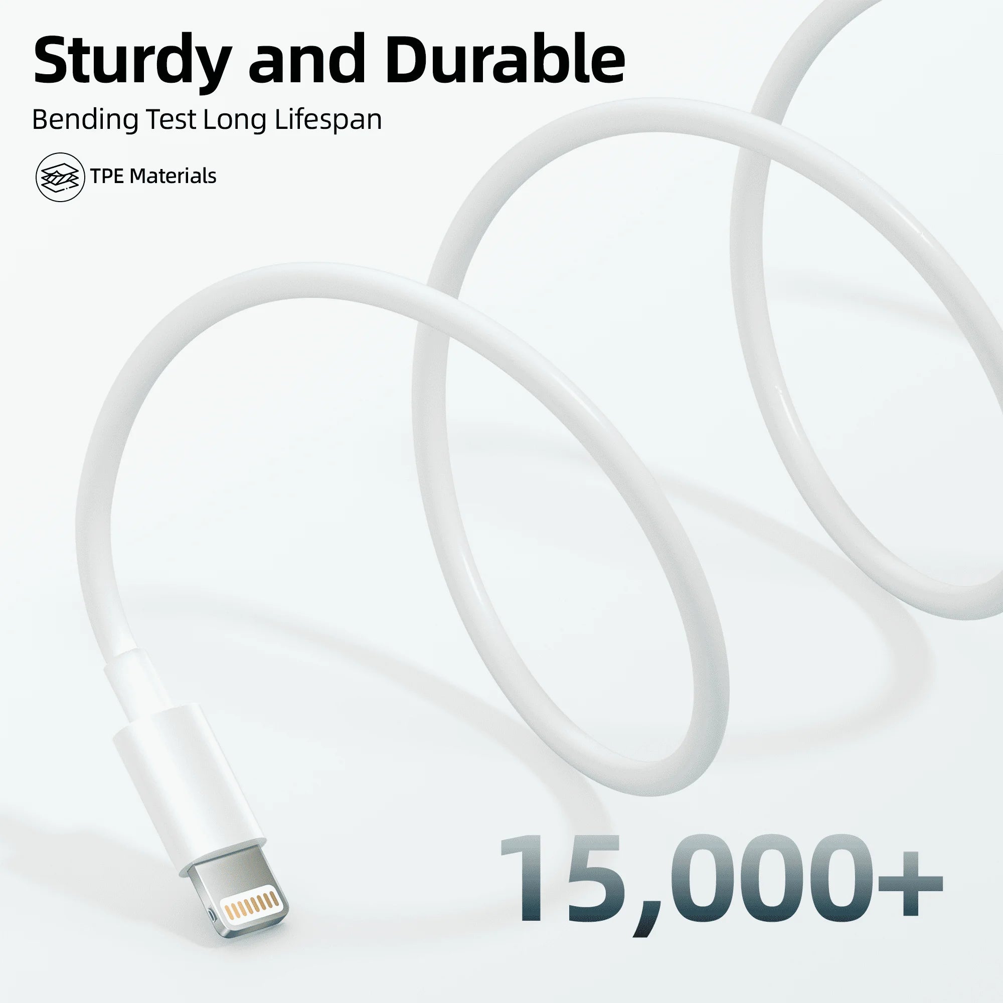 Bkayp Iphone Charger [Apple Mfi Certified] 2 Pack 20W USB C Wall Charger with 6Ft Fast Charging Cable Compatible with Iphone 14/13/12/11 White