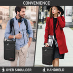 2 Bottle Wine Carrier Tote, Insulated Leakproof Wine Cooler Bag, Wine Travel Bag