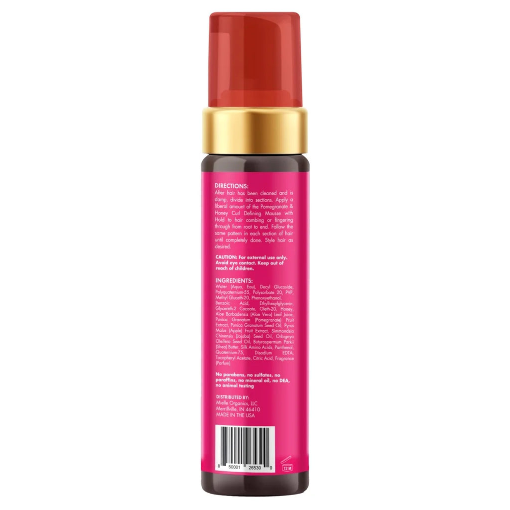 Mielle Pomegranate and Honey Curl Defining Mousse with Hold 7.5 Fl. Oz