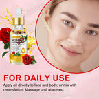 Aliver Rose & Vitamin E Oil for Face, 100% Pure and Natural , for Skin Moisturizing, Anti-Aging, Reduce Pigmentation, 2.02 Fl Oz