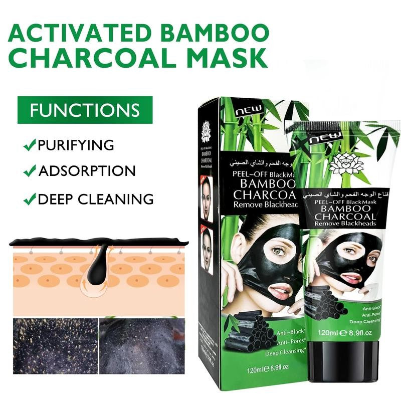 Blackhead Remover Mask, Activated Charcoal Peel-Off Mask, Facial Mask Purifying