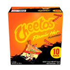Cheetos Crunchy Cheese Flamin' Hot Flavored Snack Chips, 1 Ounce Bags, 10 Count