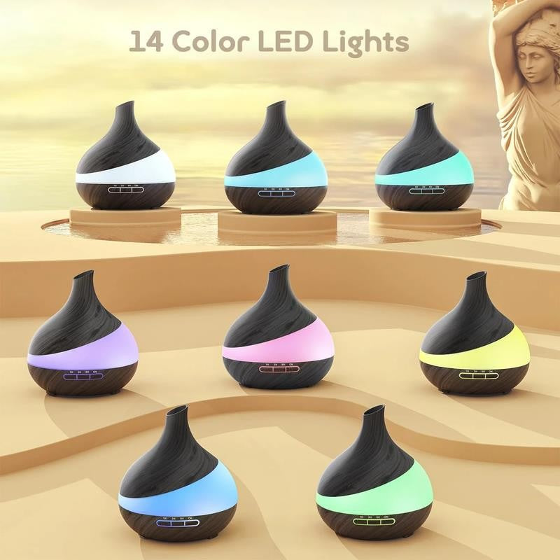 550Ml Essential Oil Diffuser, Upgraded Oil Diffuser for Large Room, Cool Mist Hu