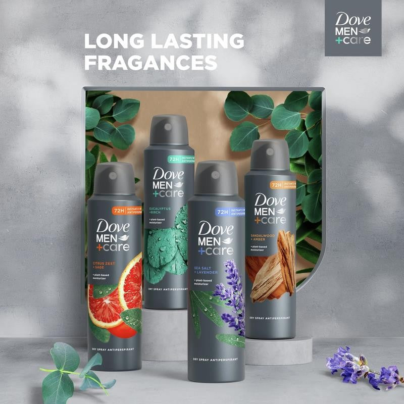 Dry Spray Antiperspirant Deodorant for Men Cedarwood + Tonka, 3.8 Oz
